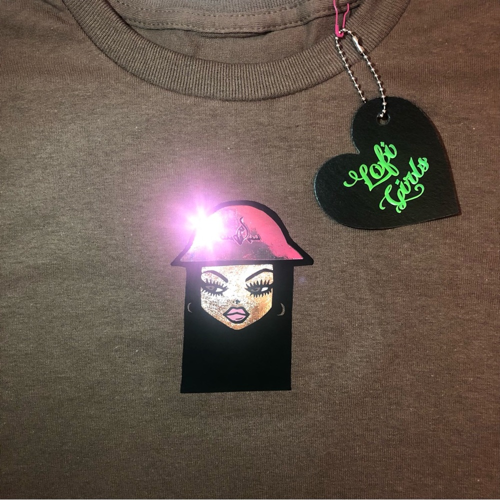 Holographic Premium Vinyl Lofi Girls Custom Design Shirt